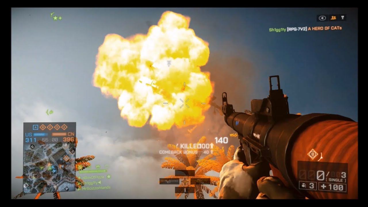 RPG WRECKAGE - Skill vs. Luck - Battlefield 4
