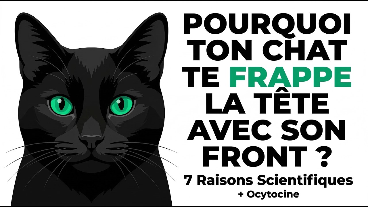 Pourquoi ton chat te frappe la tête avec son front (7 raisons scientifiques + Ocytocine)