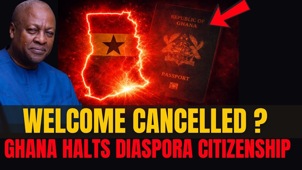 Гана отталкивает диаспору? Приостанавливает выдачу гражданства диаспоре после негативной реакции ...
