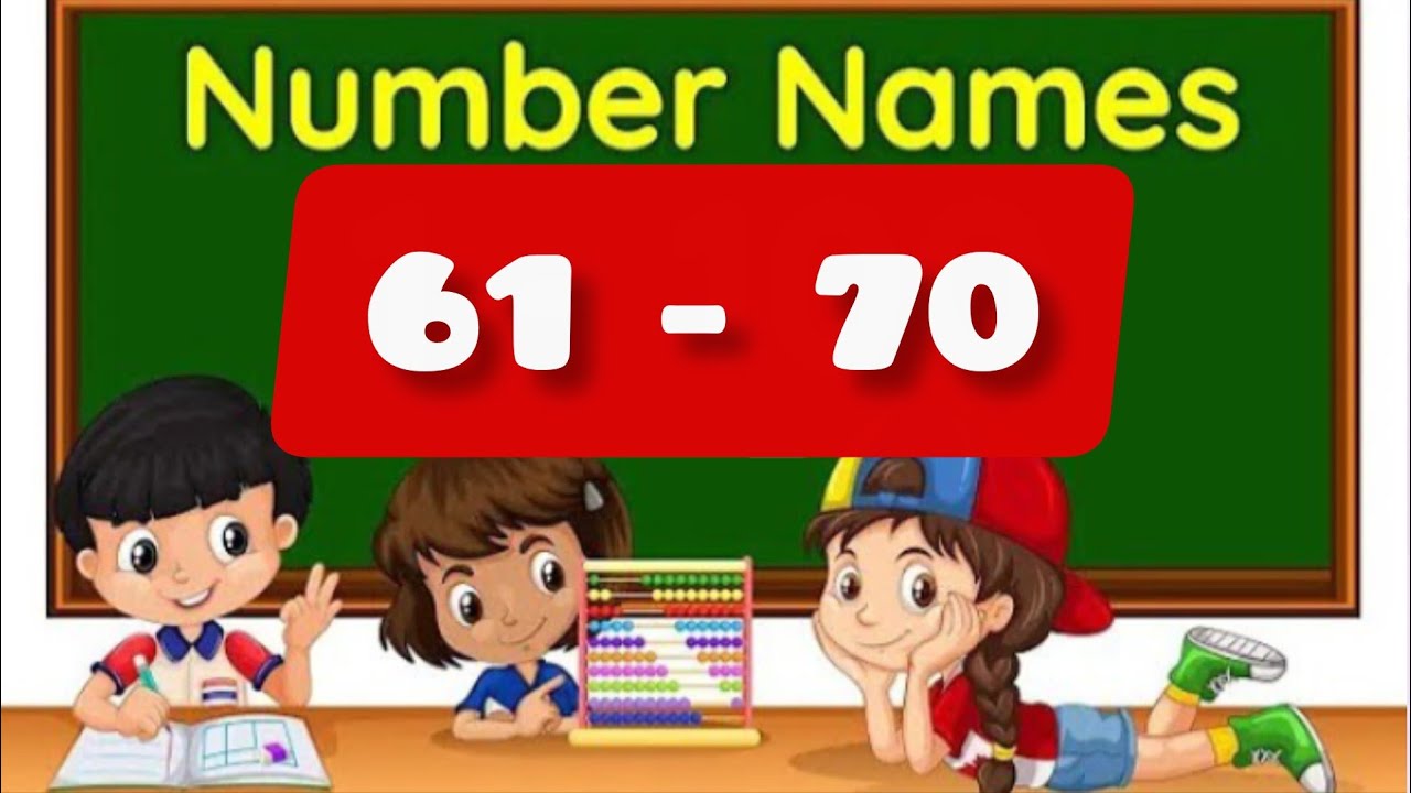 Learn Number Names 61-70 #numbername1to10 #kidslearning #kidseducatio#alphabet #numbername1to50 
