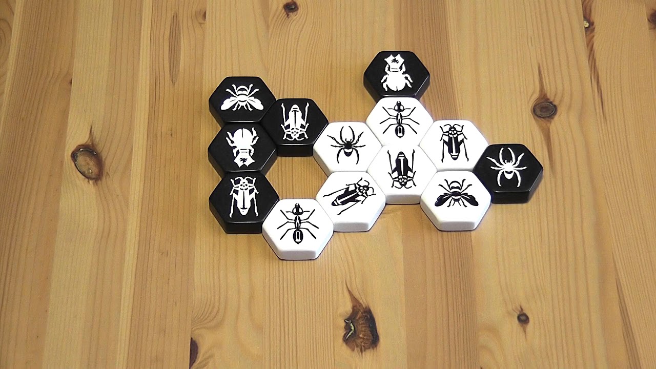 Hive társasjáték (Carbon változat katicabogárral, szúnyoggal, továbbá pincebogárral)