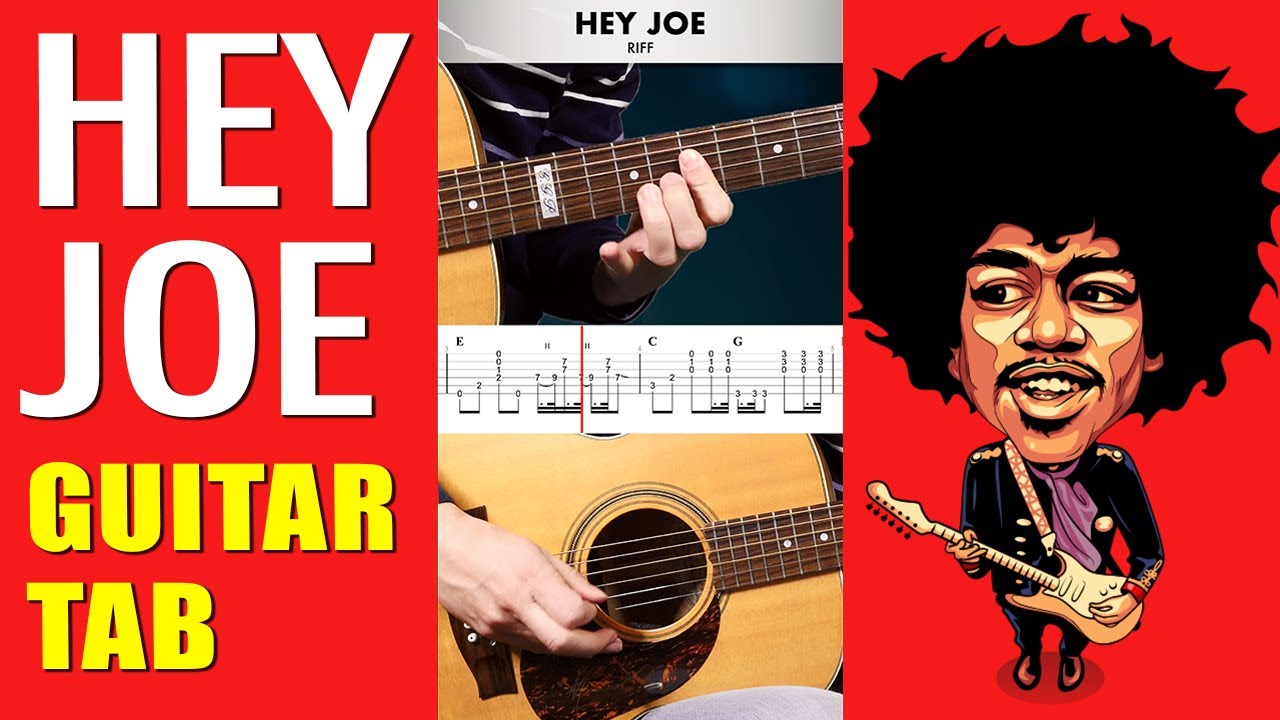 Hey Joe | Riff | Jimi Hendrix | Acoustic Guitar TAB | 