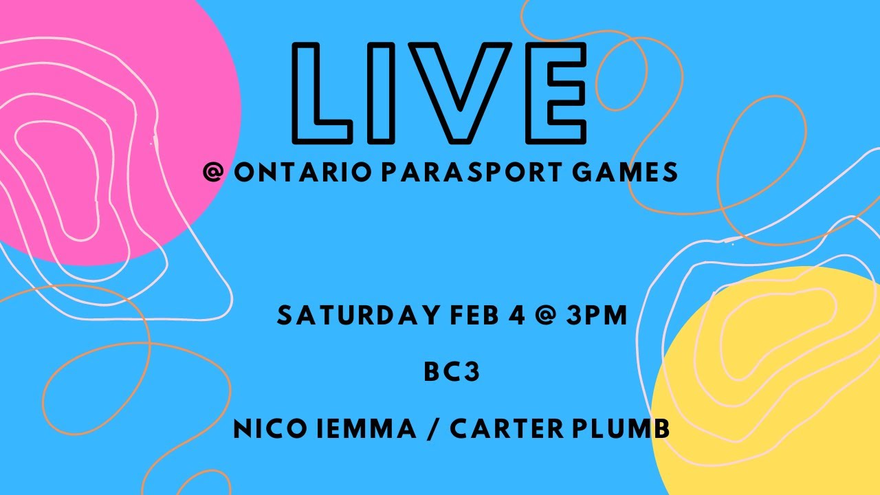 Ontario Parasport Games - Boccia / BC3 (Nico Iemma / Carter Plumb)