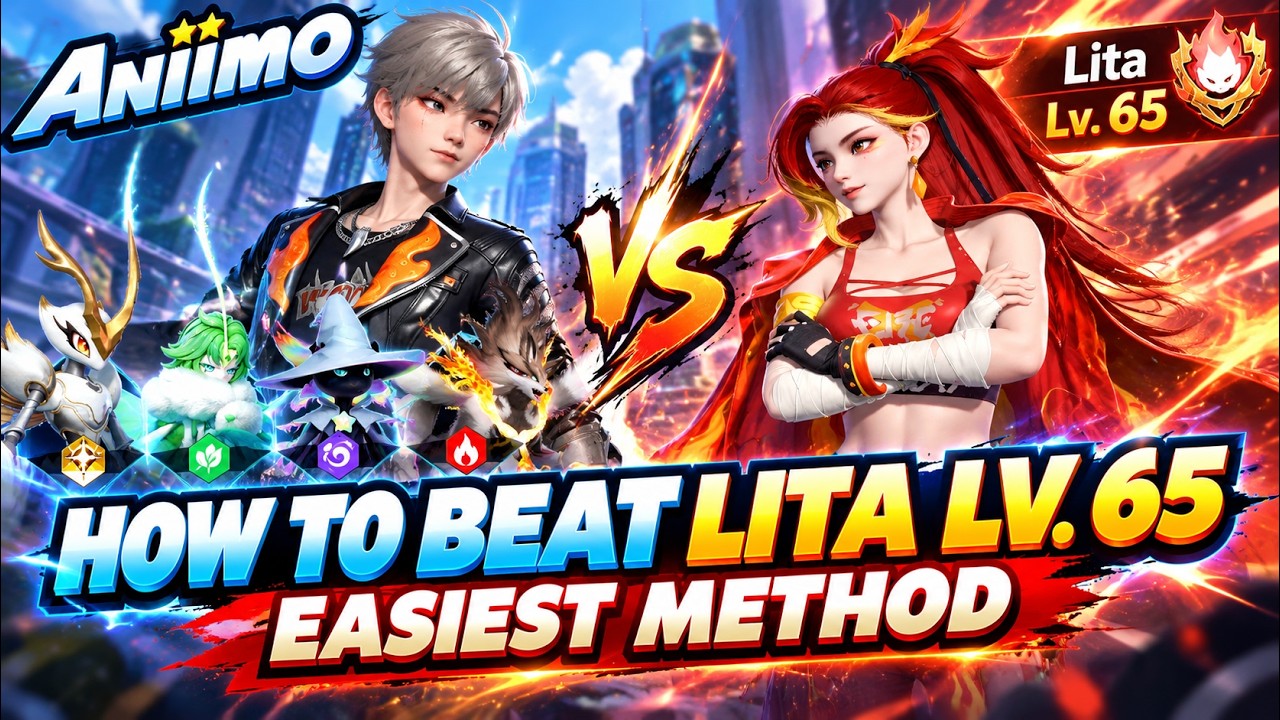 Lita Lv. 65 EASIEST Method! How To Beat Her | Aniimo Guide