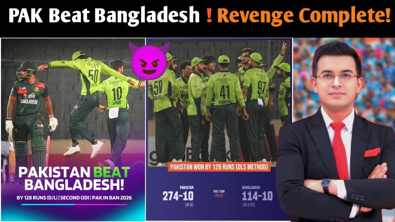 Pakistan Took REVENGE! Bangladesh All Out on 114 | Salman Ali Agha Run Out | BAN vs PAK 2nd ODI