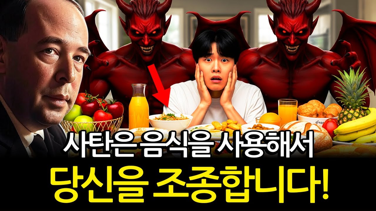 사탄이 당신의 삶을 지배하는 데 사용하는 3가지 음식 — 먹는 것을 멈추세요! | CS 루이스 | 처세술 | 지혜 | 명언 | 조언 | 오디오북 | 철학
