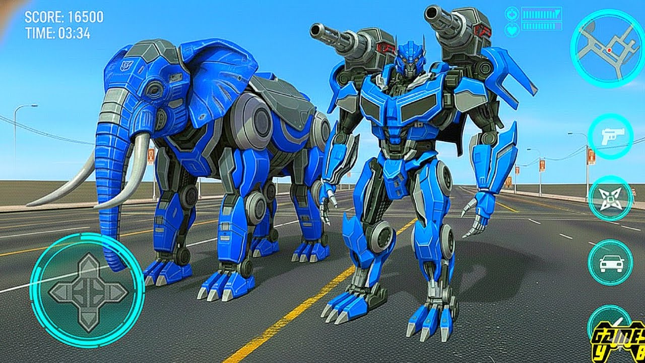 Elephant Robot Transforming City Battle Game 2026 Part 4 - Android Gameplay