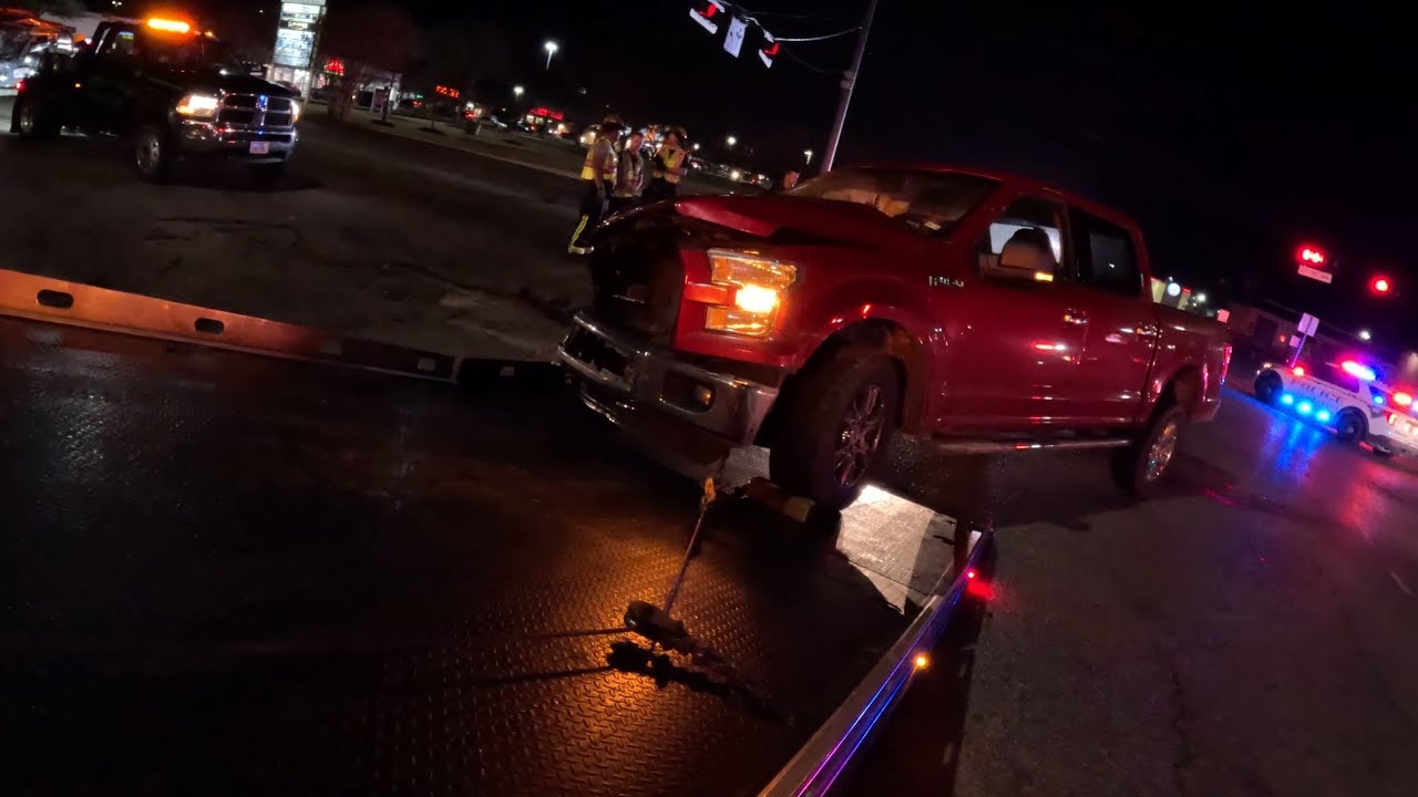 Another Major! Ford F150 Takes Heavy Hit! Police Rotation Tow!