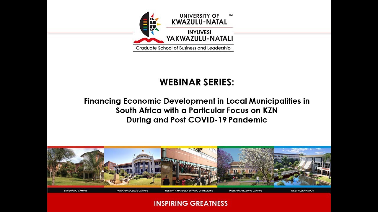 GSB&L Webinar Financing Economic Development in Local Municipalities in South Africa 2022