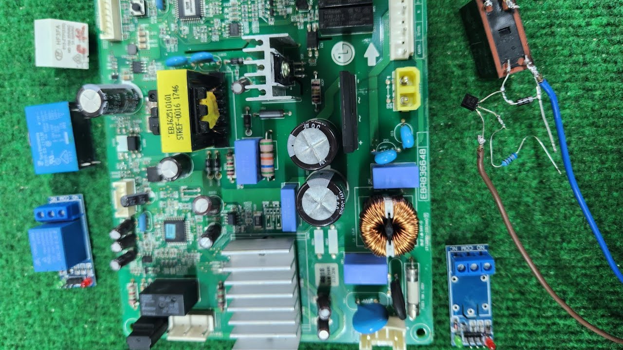 رولي اردوينو تحويل ثلاجة lg linear إلى موتور 220V كومبريسور او الضاغط