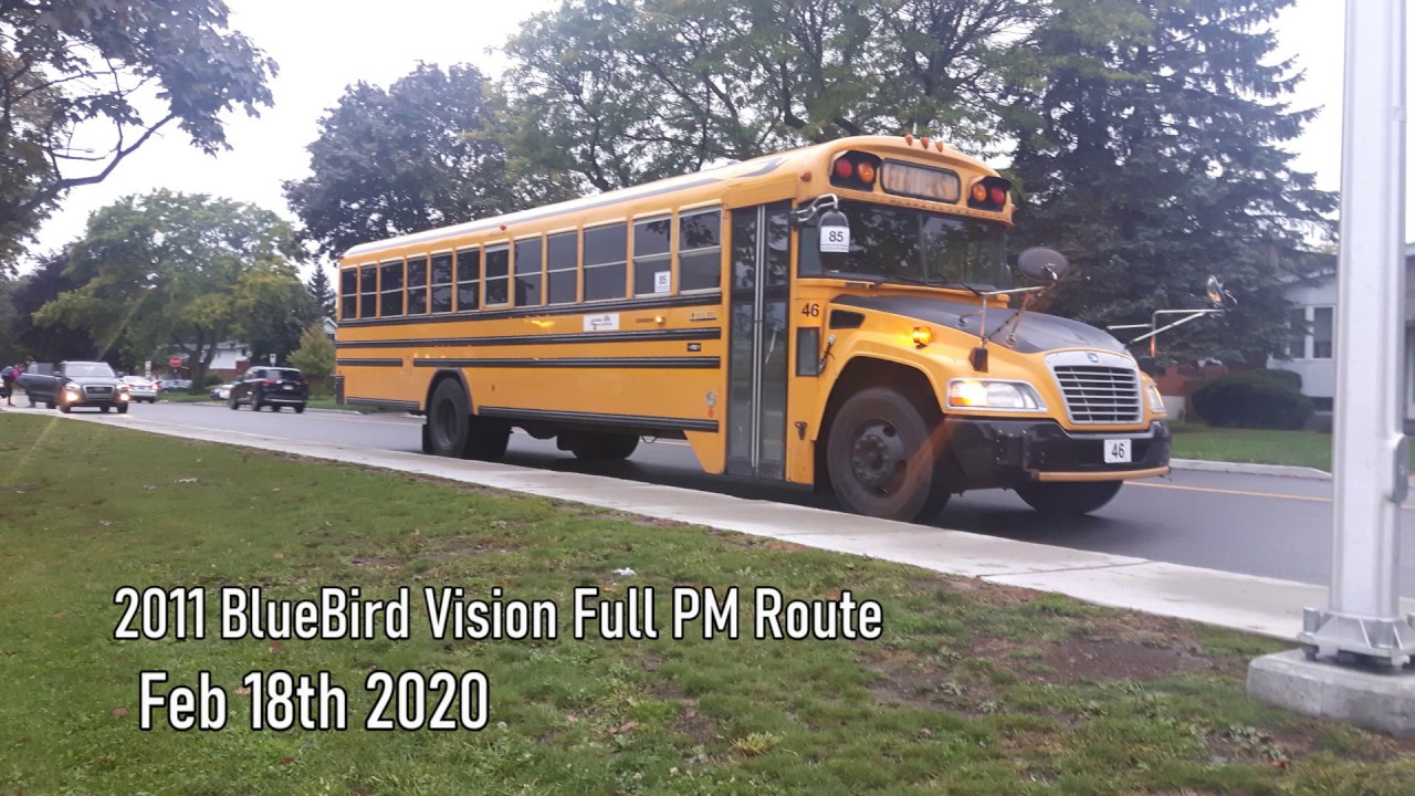 2011 BlueBird Vision - Full PM Route - Feb 18 2020