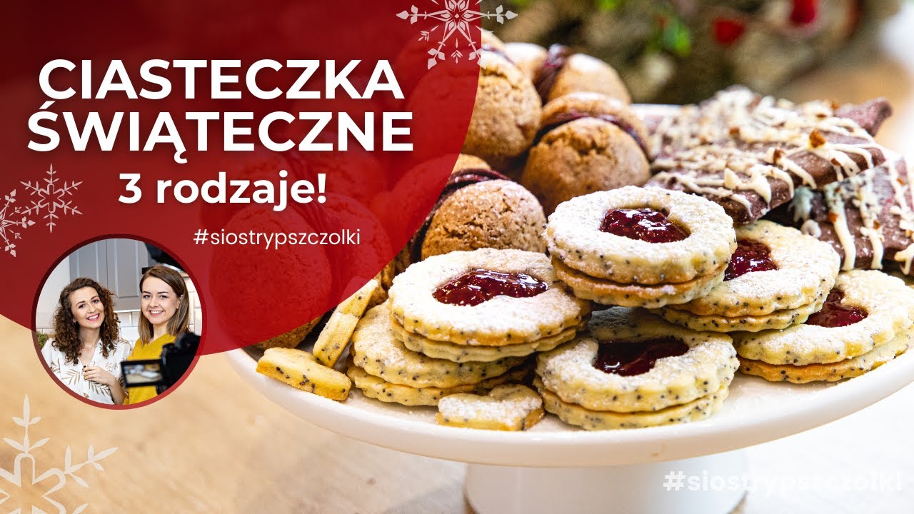 Ciasteczka świąteczne! 🎄  3 rodzaje - kruche cytrynowe, kakaowe i orzechowe! 🎅 🎁