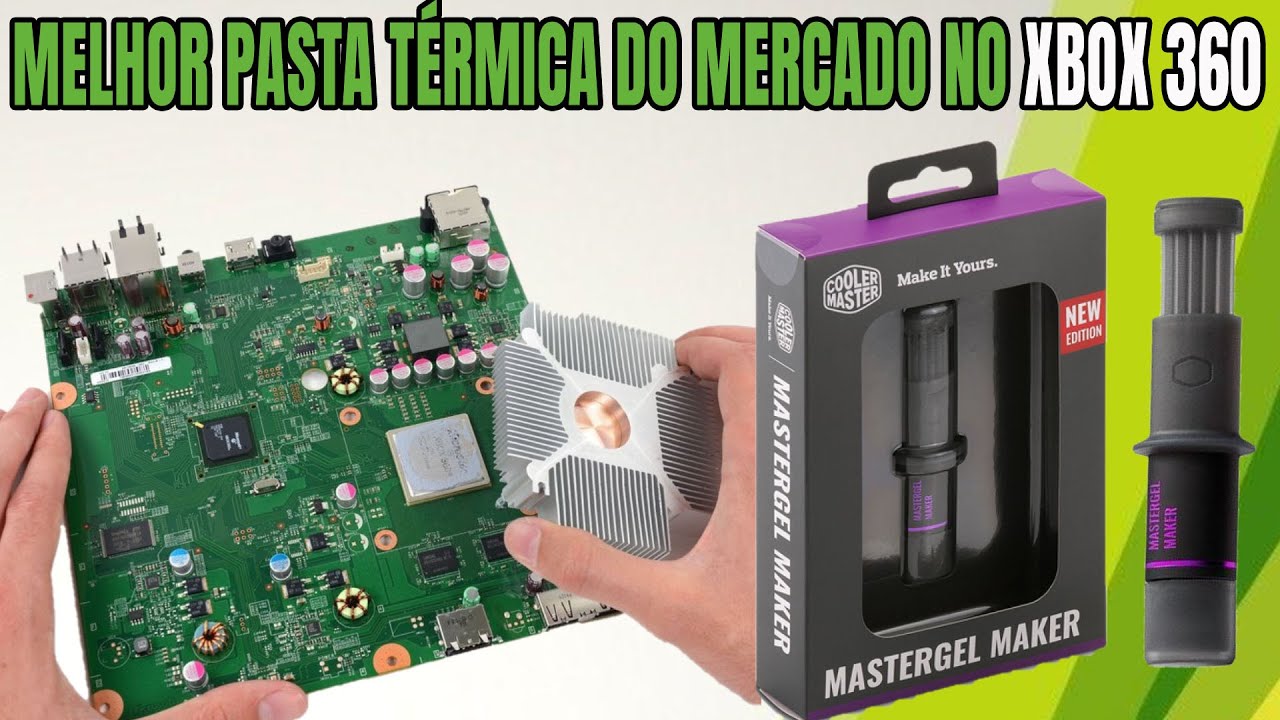 TROCANDO PASTA TÉRMICA DO XBOX 360 COM COOLER MASTER MASTER GEL MAKER #PARTE 2
