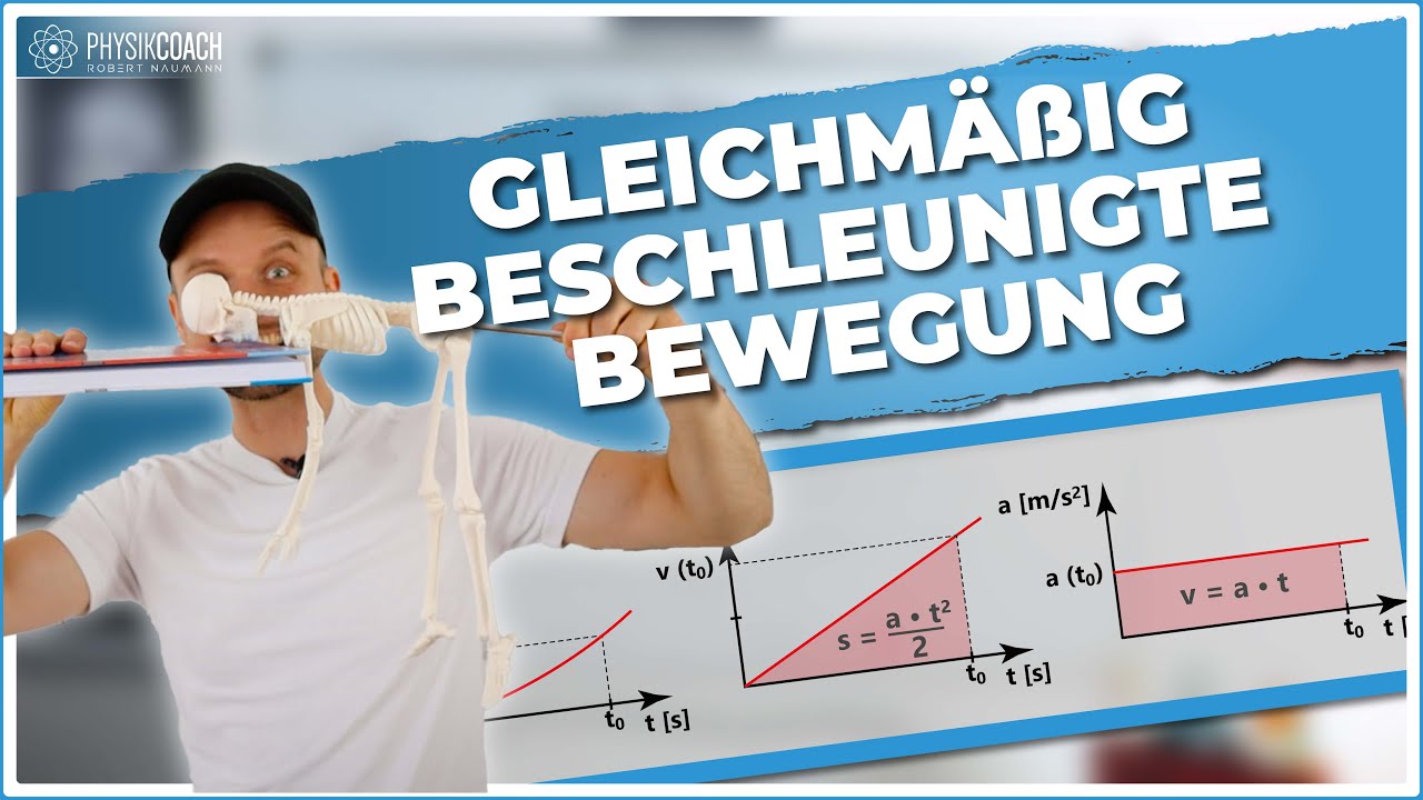 Gleichmäßig beschleunigte Bewegung + 2 Übungsaufgaben