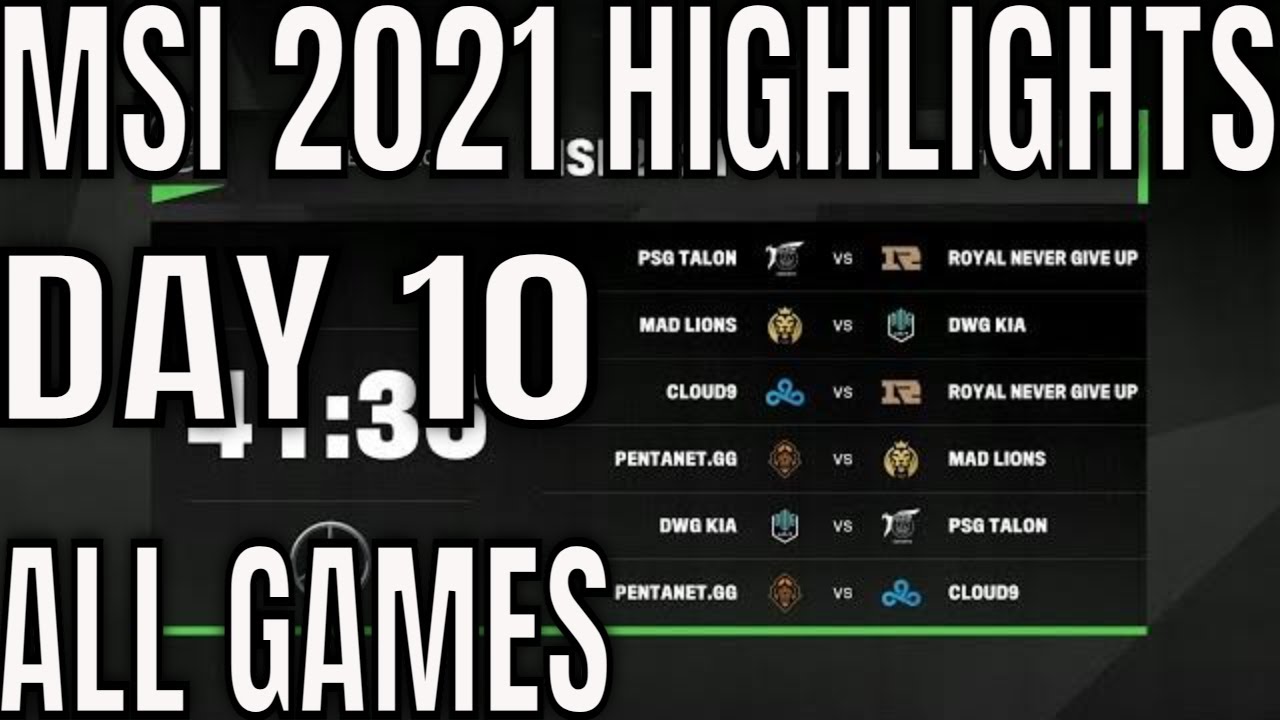 MSI 2021 Rumble Day 10 Highlights ALL GAMES - Mid Season Invitational 2021 Rumble Stage Day 4