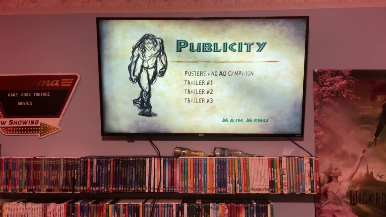 Menu walkthrough of Tarzan Collector’s Edition 2000 dvd (Disc 2)