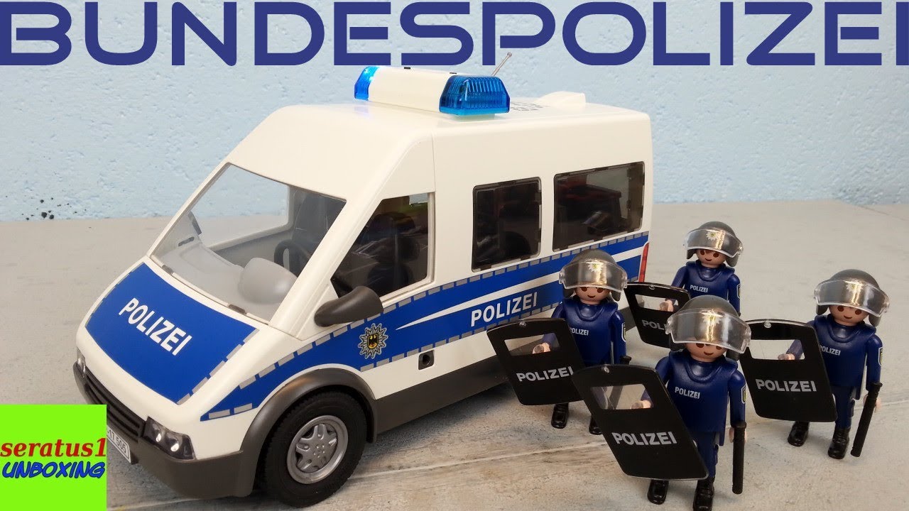 Playmobil Bundespolizei Mannschaftswagen 9397 auspacken seratus1 unboxing