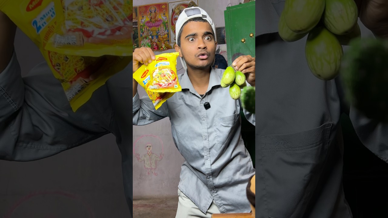 Baigan ki tasty Maggi Banaya 😋 #cooking #food #vlog #recipe #dailyvlog #comedy #maggi #shorts