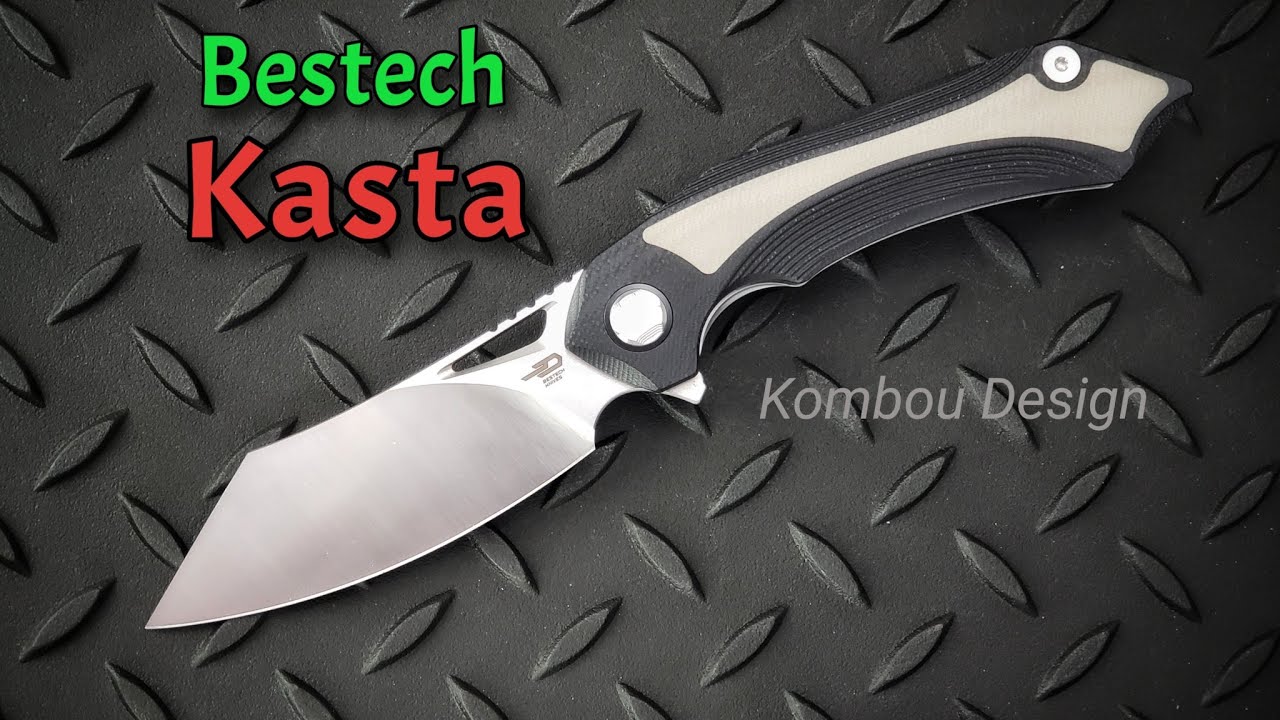 Bestech Kasta:  Wide Blade Clip Point Flipper Blade by Kombou!