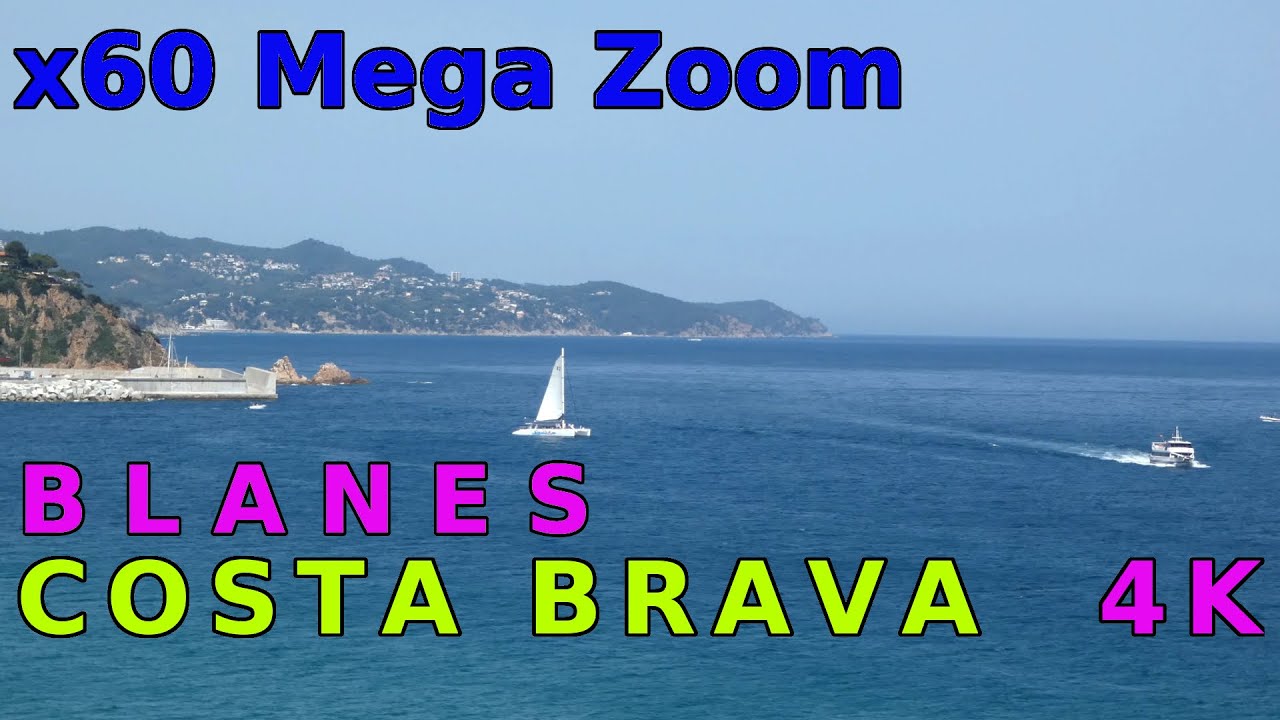 Summer 2022 vacations in Blanes, Costa Brava, Catalonia, Spain, 4K video