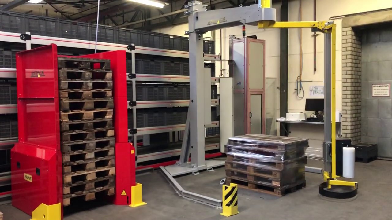 Atlanta Stretch Lybra PRS Armwikkelaar, wikkelmachine met ronddraaiende arm.