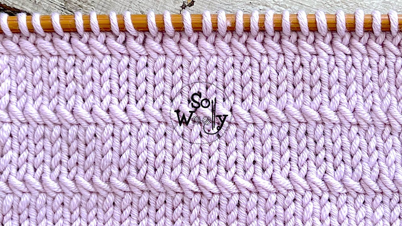 How to knit the Stockinette stitch with a cross seam effect (pretty and easy-peasy!) - So Woolly