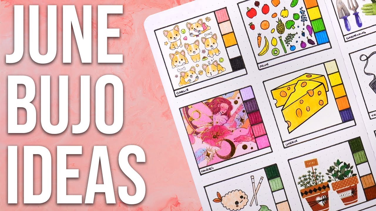 12 June Bullet Journal Theme Ideas 💜