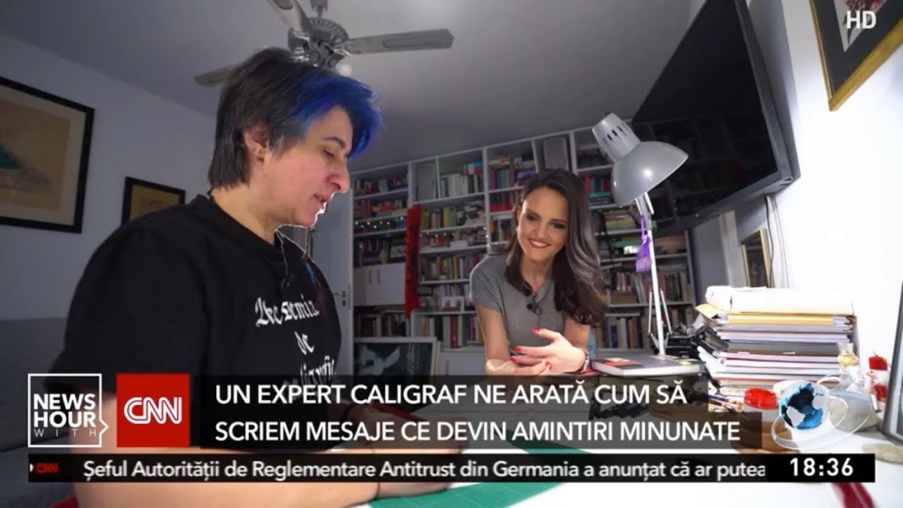 Interviu Carmen Nistor – Academia de Caligrafie la Antena3 CNN