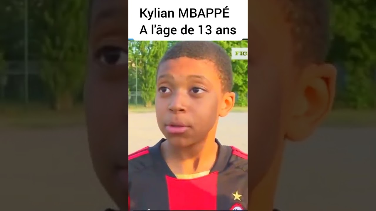 Kylian MBAPP&Eacute; s'exprime &agrave; 13 ans 🙏