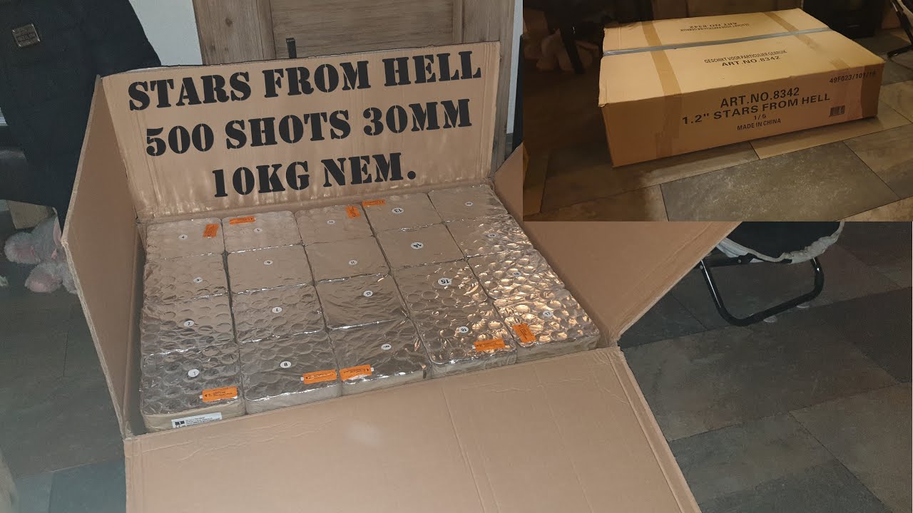 Stars from hell 500 shots 1.2'' 10kg NEM.
