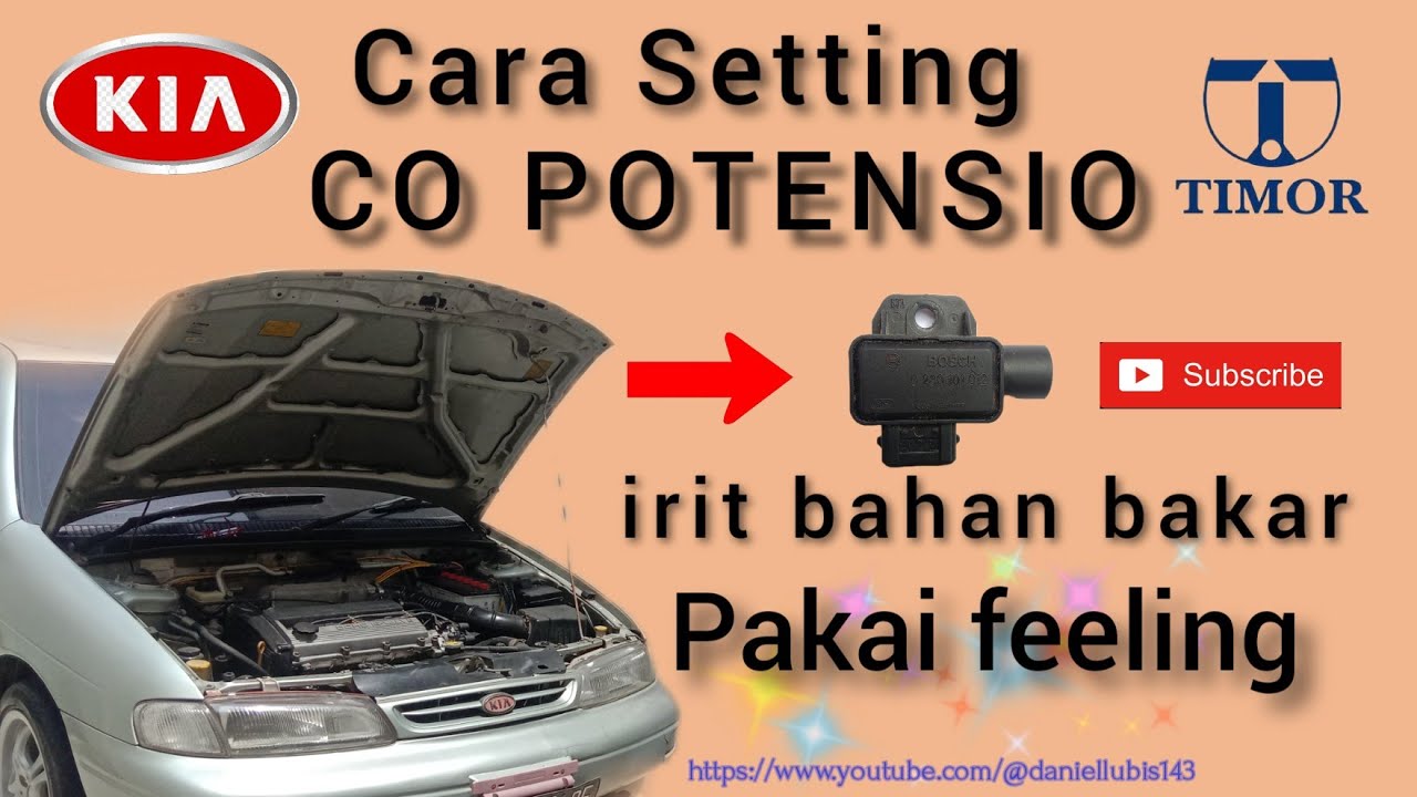 Cara Seting / Setting Sensor CO POTENSIO Mobil Timor DOHC irit bahan bakar