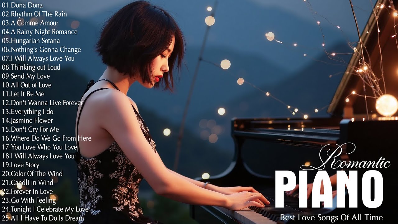 100 Beautiful Piano Love Songs Melodies - The Best Relaxing Romantic Instrumental Music Playlist
