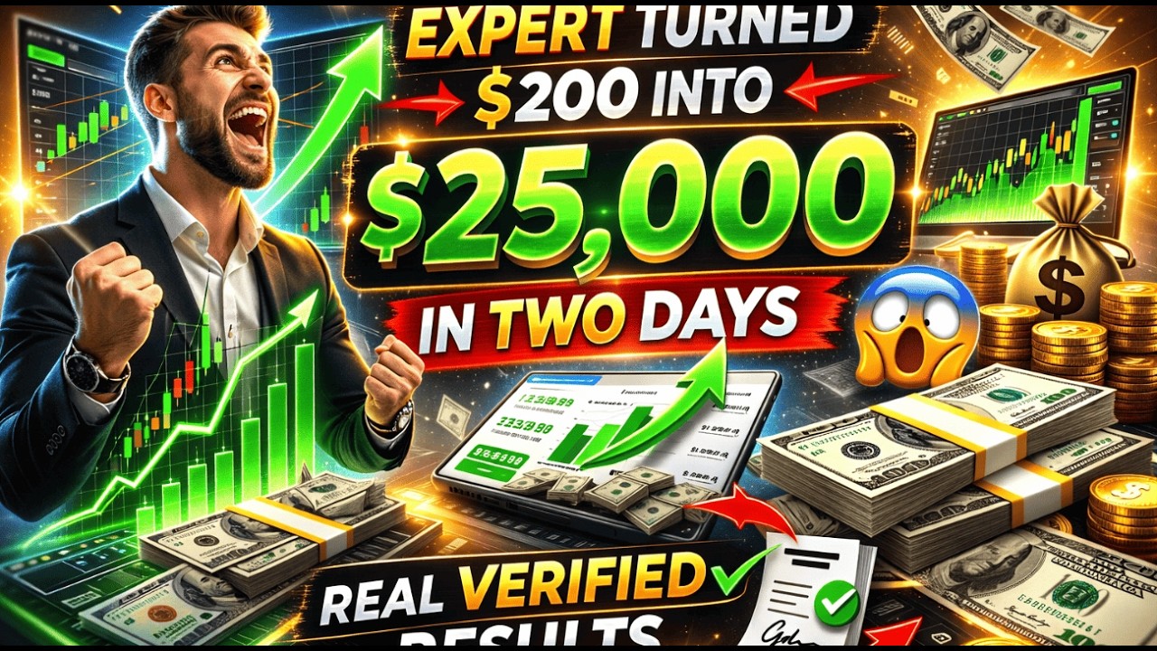🔥 أقوى اكسبيرت من 200$ إلى 25,000$ في يومين! تجربة حقيقية لاكسبيرت التداول الخاص بي