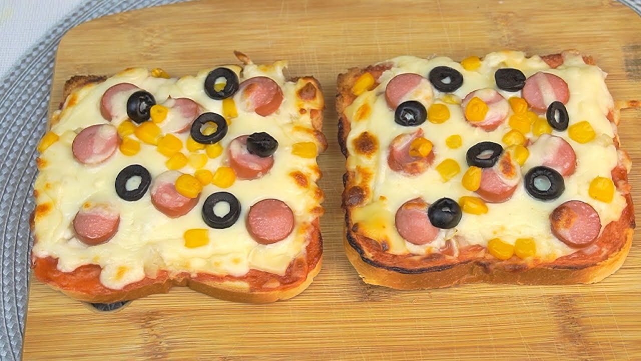 Как приготовить пиццу-тосты? / delicious and easy pizza toast recipe! #simplecooking