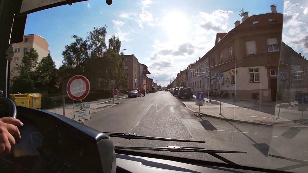 Linka 41 Vinice - Křimice | pohled z kabiny