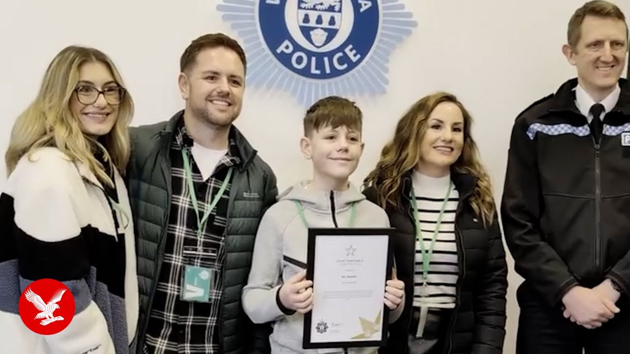 Heroic 12-year-old saves mother's life after she faints at wheel