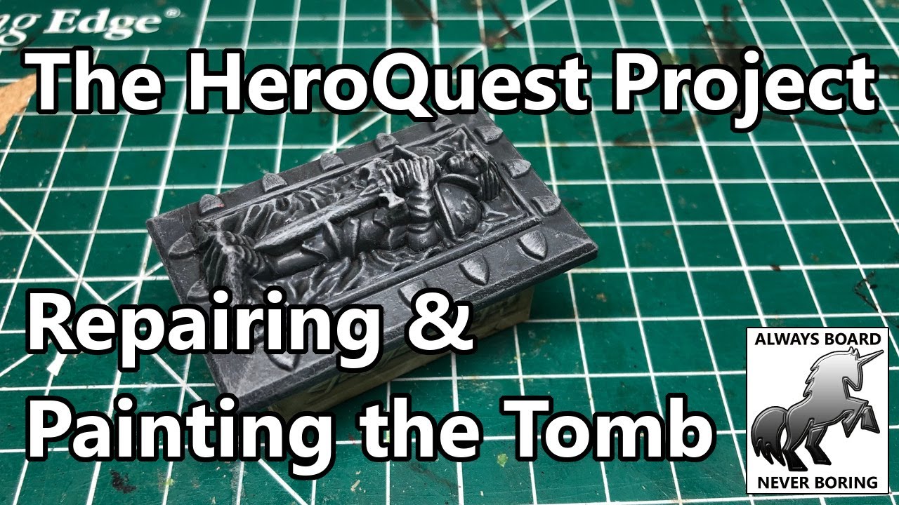 Repairing & Painting the HeroQuest Tomb | Dungeon Furniture | The HeroQuest Restoration Project