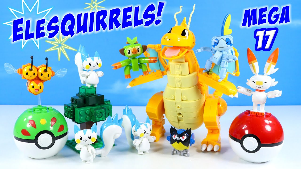 Pokemon MEGA Series 17 Pachirisu Squirrels with Dragonite and a Violet Gaming Update!