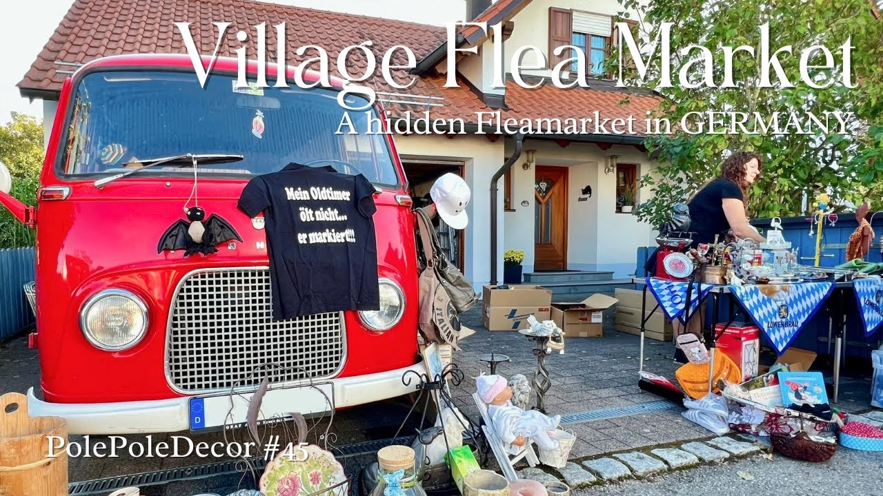 #45.🇩🇪A hidden flea market in a rural town in Germany! A find and bargain in leisurely atmosphere