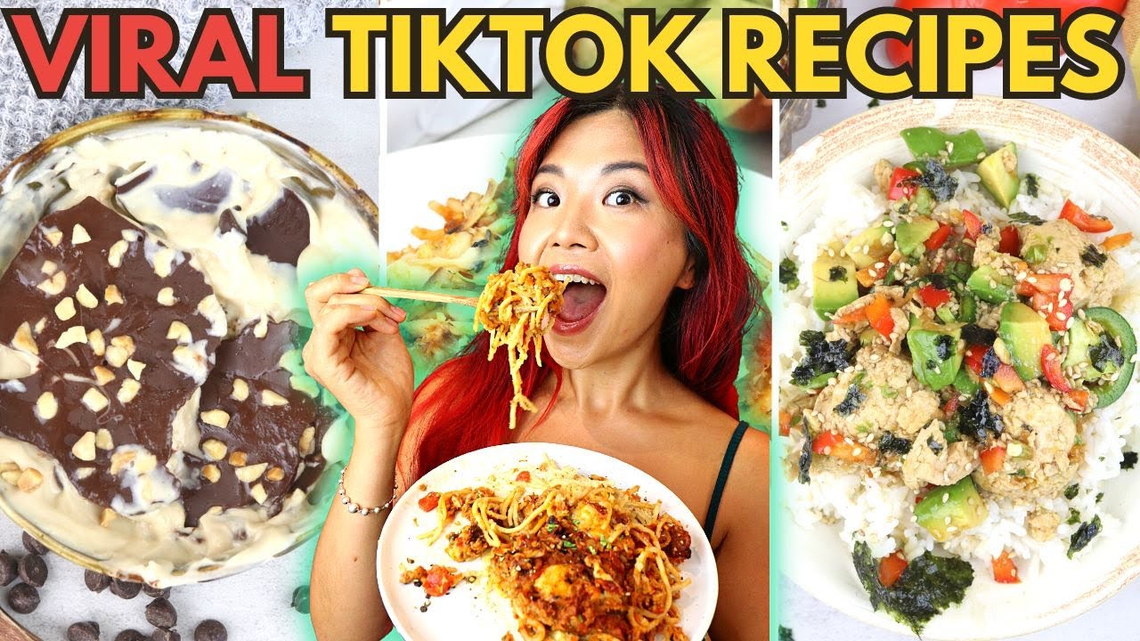 I tried VIRAL RECIPES from TIKTOK & Veganized Them (2023) Baked Spaghetti, Mayak 