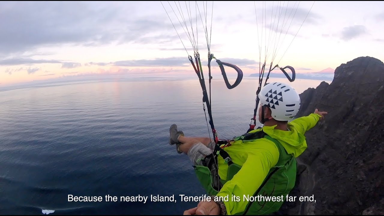 Breezes, Paragliding in La Gomera (With caption)