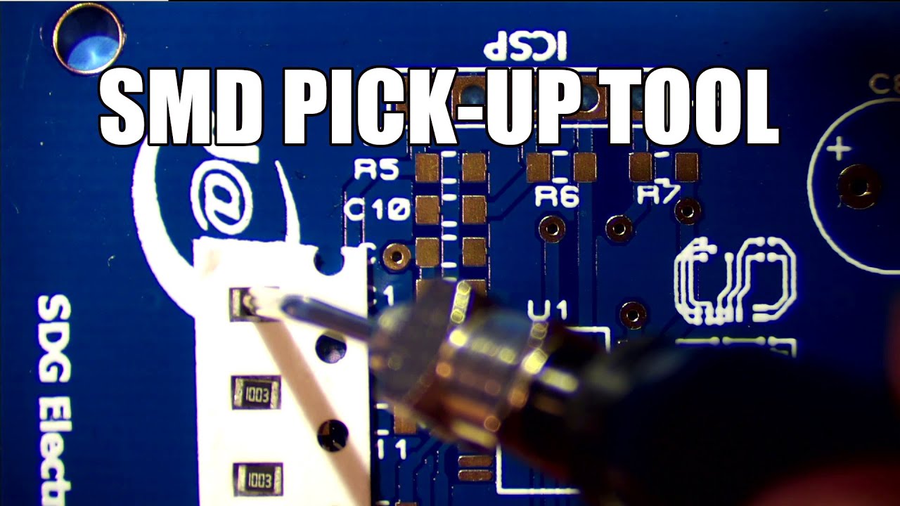 SDG #092 Manual Vacuum Pick and Place Tool for SMD Components - Part 2 - with PCBs from JLCPCB