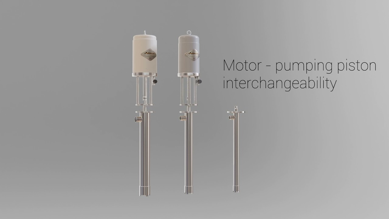 New italian air driven pneumatic piston pumps for food and chemicals. Pumps made in Italy ZP-ARROW.