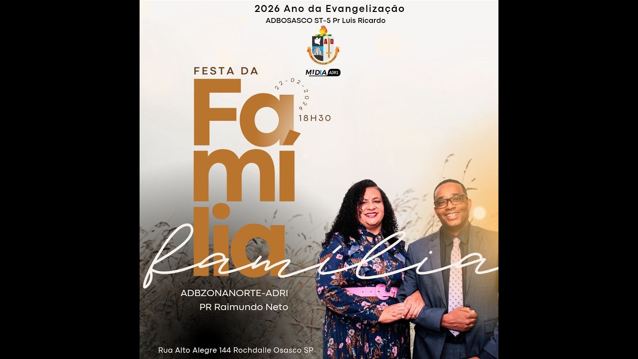 Festa da Família Fevereiro - 2026 Ano da Evangelização