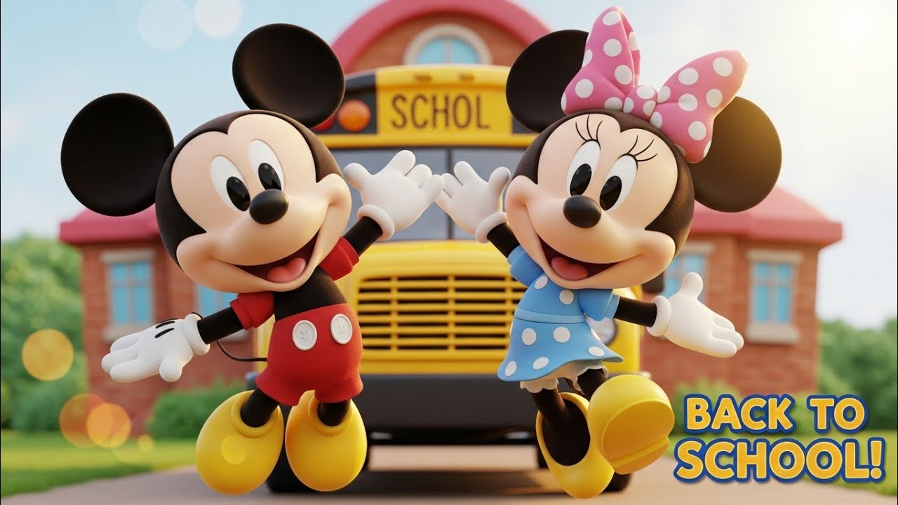 Mickey & Minnie School Adventure 🚌 | Funny Cartoon for Toddlers
