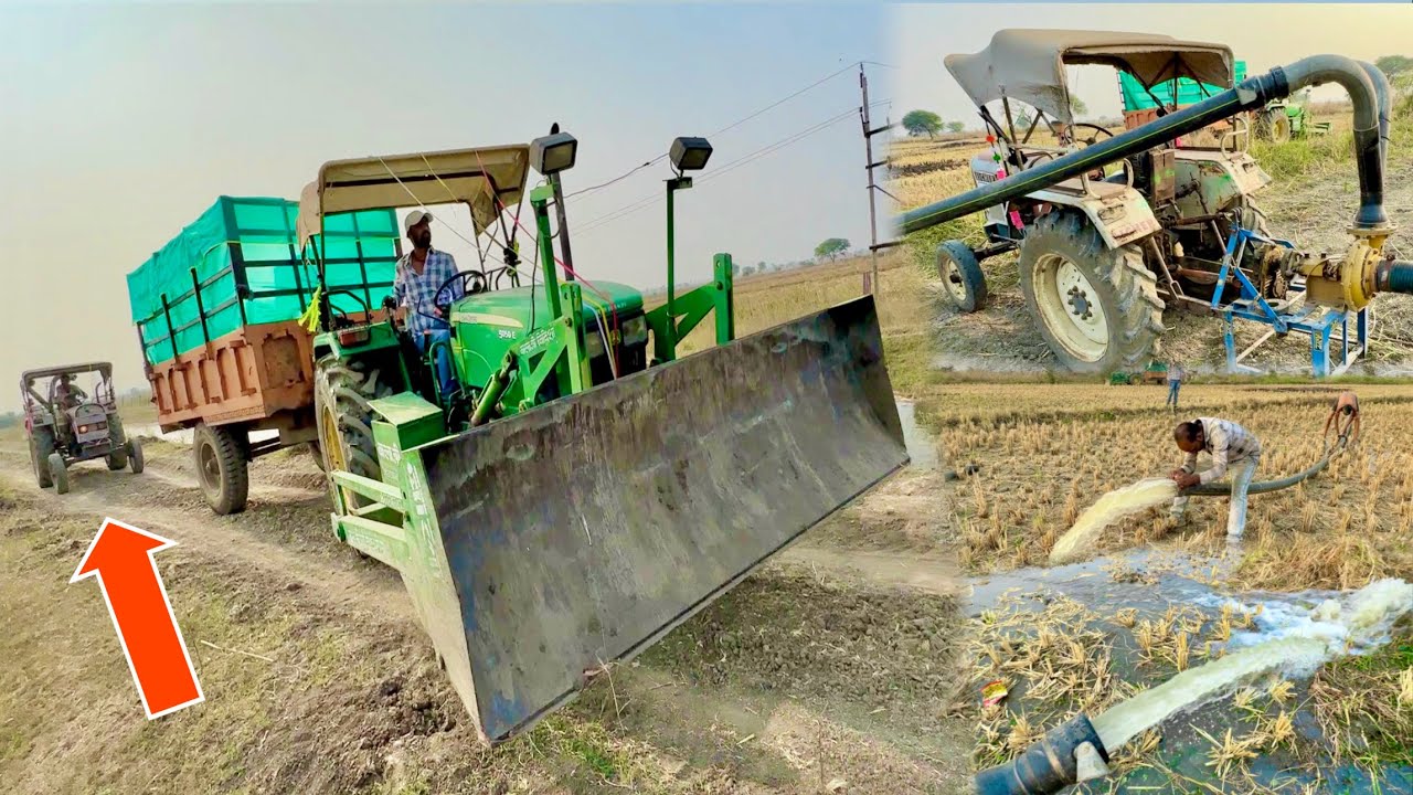 Eicher 242 Tractor with 6x6 water pump | 10 HP की 2 मोटर के बराबर पानी देता है ये John Deere 5050E