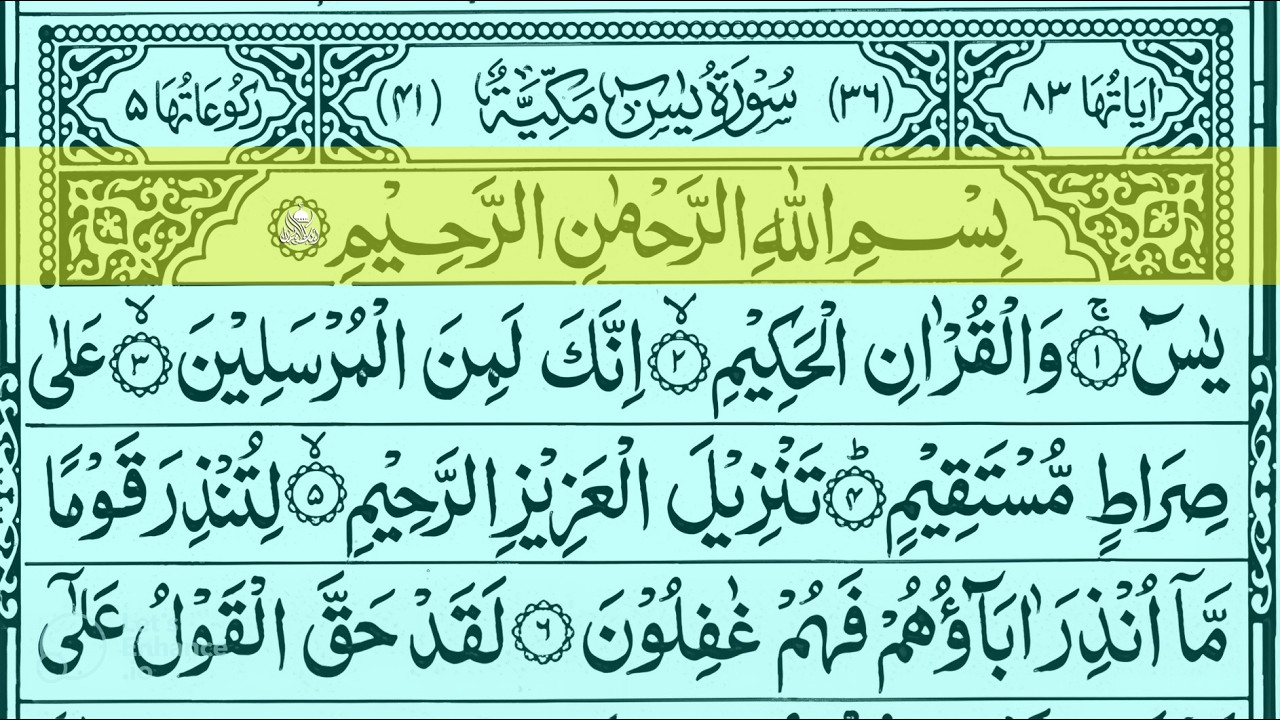 Surah Yasin (Yaseen) Full | سورۃ یس ☘️ Surah Yasin Full | Best Quran | Recitation | Part 241