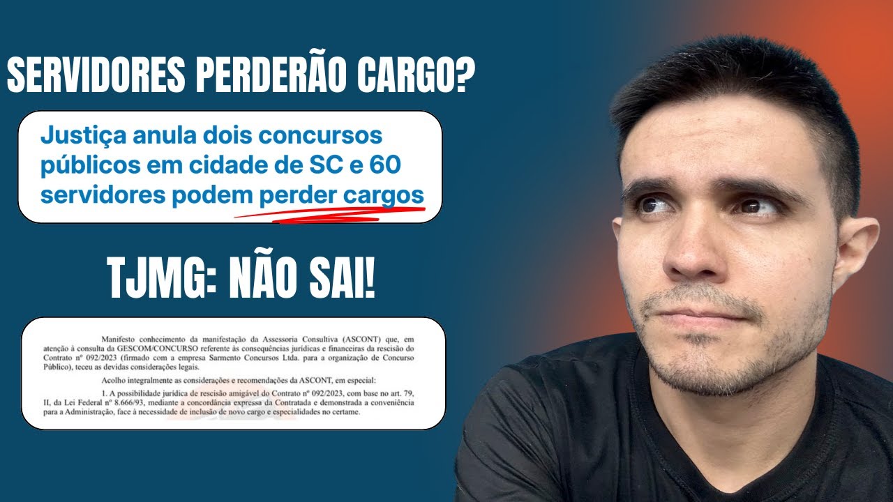 Servidores podem perder cargo em Santa Catarina; mentiram para voc&ecirc;: n&atilde;o teremos concurso TJMG!
