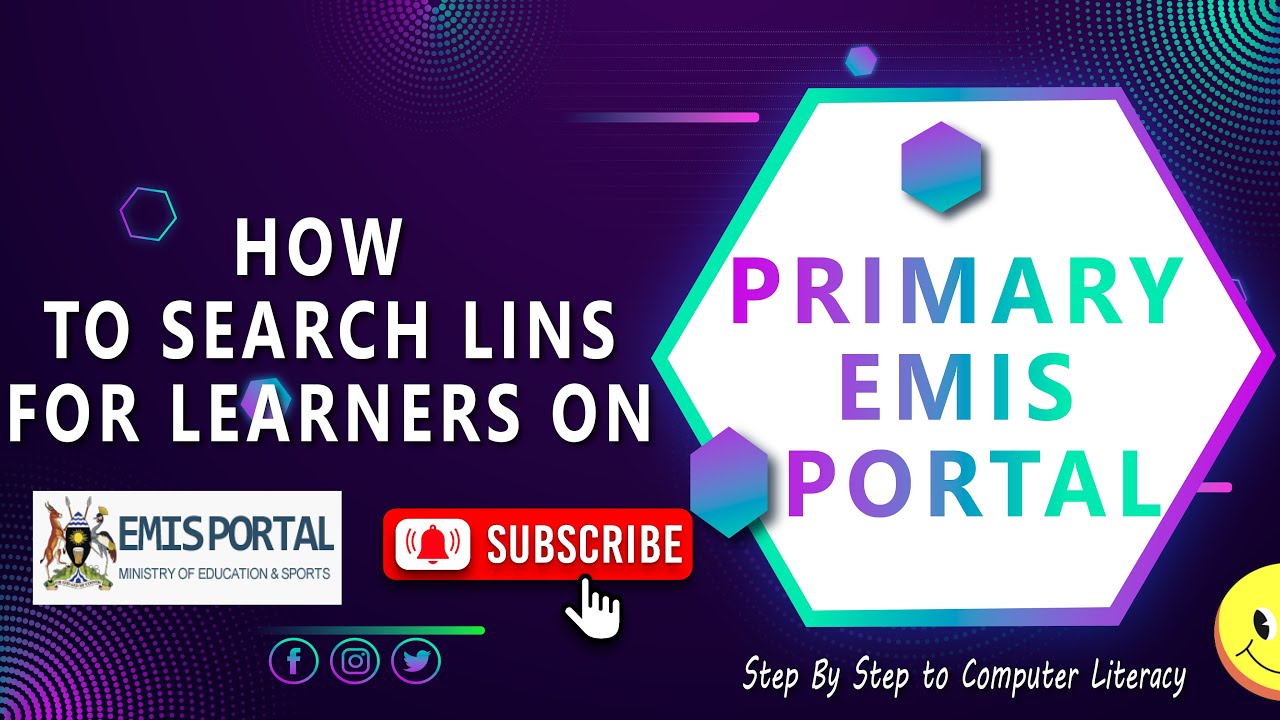 How to SEARCH LINs for PRIMARY Learners on EMIS web Portal.