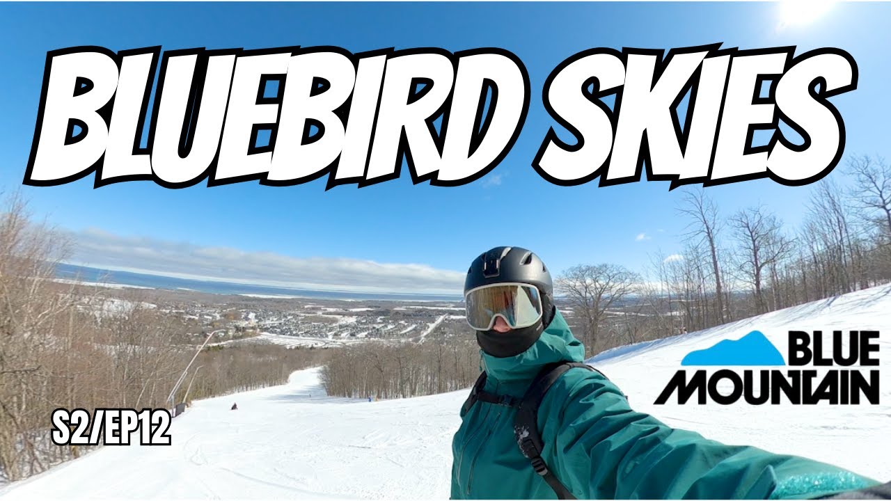 SKIING SOFT SNOW AND BLUEBIRD SKIES AT BLUE MOUNTAIN